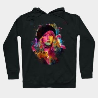 Stevie Nicks - Watercolor Illustration Hoodie